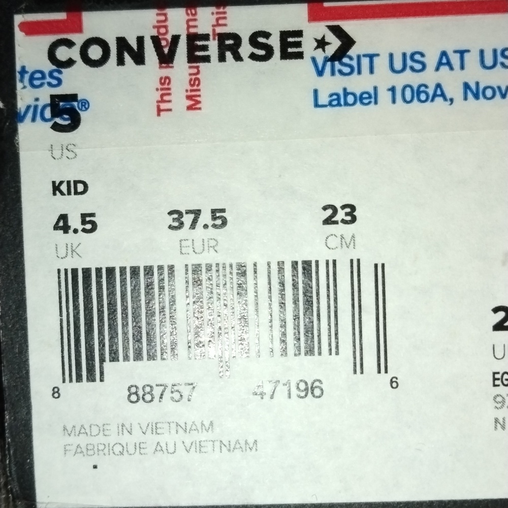 Converse High-Top Sneakers - White and Black Graffiti, Converse UNT1TL3D Hi - Picture 8 of 8